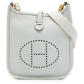 Hermès Blue Clemence Evelyne I 16 Amazone Azul Azul claro