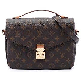 Louis Vuitton Brown Monogram Pochette Metis Braun