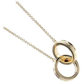 Autre Marque Colar Tiffany & Co. 1837 Interlocking Circle Dourado