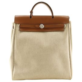 Hermès Hermes Herbag PM Backpack Beige