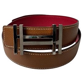 Hermès Cinto Hermes H-Ocalé para mulheres Dourado