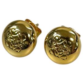 Orecchini a bottone Anagram Pebble Loewe D'oro