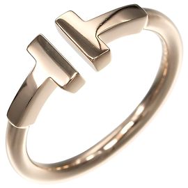 Autre Marque Tiffany & Co. T Wire Ring in Pink Gold Golden