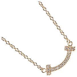 Autre Marque Tiffany & Co. T Smile Mini Necklace in 18K Pink Gold Golden