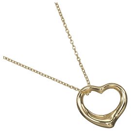 Autre Marque Tiffany & Co. Open Heart Necklace Golden