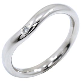 Autre Marque Tiffany & Co. Platinum 950 Gebogener Ring Silber