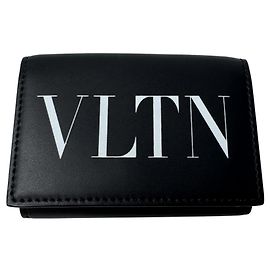 Valentino Garavani VLTN Tri-fold Wallet Black