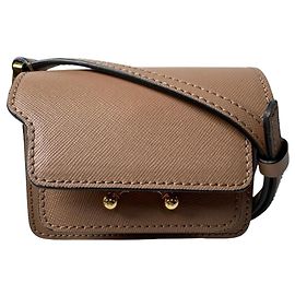 Borsa a tracolla Marni Trunk Nano Marrone