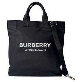 Sac cabas/sac à épaule Burberry Artie 2-Way en nylon noir Noir
