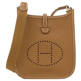Hermès Sac à épaule Hermes Evelyne Marron