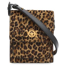 Bolsa de Ombro Versace Medusa Leopard Multicor