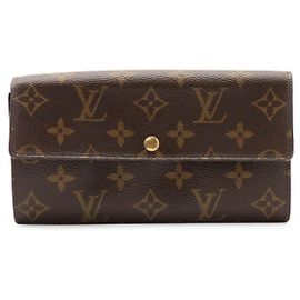 Porta-cartões Monogram Louis Vuitton Marrom