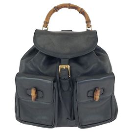 Zaino Gucci Bamboo Nero