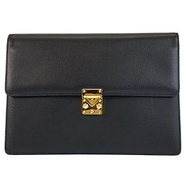 Autre Marque Yves Saint Laurent Clutch Bag Black