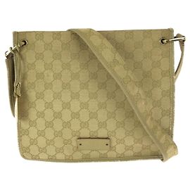 Borsa a tracolla Gucci GG Canvas Marrone Beige