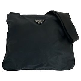 Prada Tessuto Schultertasche Schwarz