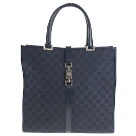 Sac cabas Gucci GG Canvas noir Noir