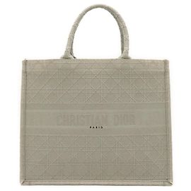 Autre Marque Dior Book Tote Grey Cloth Grey