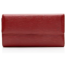 Louis Vuitton Vintage Epi Leather Sarah Wallet Red