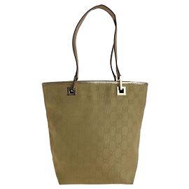 Sac cabas Gucci GG Canvas Doré Métallisé Doré Métallisé