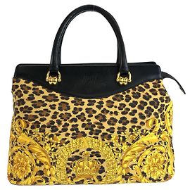 Versace Leopard Print Tote Multiple colors