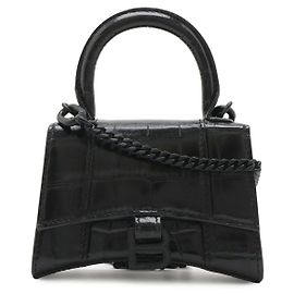 Sac Balenciaga Hourglass Mini Bag Noir