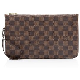 Louis Vuitton Damier Ebene Neverfull GM Pochette Marron