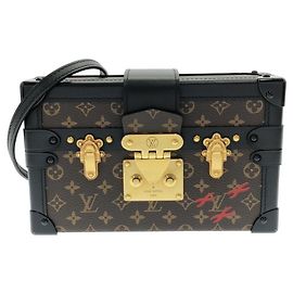 Borsa a tracolla Louis Vuitton Monogram Petite Malle M45943 Marrone