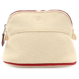 Hermès HERMES Bolide Pouch 16 Mini Handbag Vermelho Cru