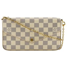 Bolsa de Ombro Louis Vuitton Pochette Felice Branco