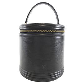Louis Vuitton Epi Cannes Handtasche Schwarz
