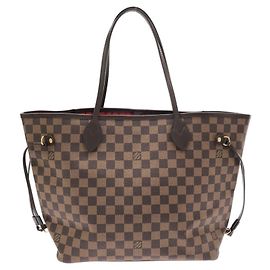 Borsa Louis Vuitton Damier Neverfull MM Damier ebene