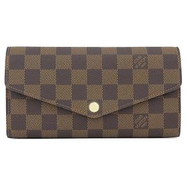 Louis Vuitton Damier Portefeuille Sarah Wallet Damier ebène