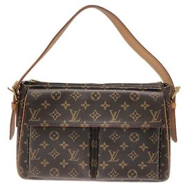 Sac à épaule Louis Vuitton Monogram Viva Cite GM Marron