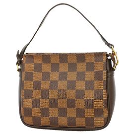 Louis Vuitton Damier Trousse Makeup Bag - Pouch N51982 Ebene Damier ebene
