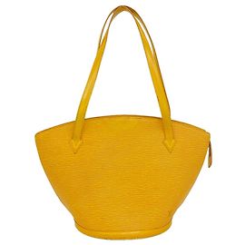 Borsa a tracolla Louis Vuitton Epi Saint Jacques Giallo