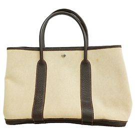 Hermès Borsa Tote Hermes Garden PM Marrone Altro