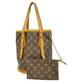 Bolso Tote Louis Vuitton Monogram Bucket PM Castaño