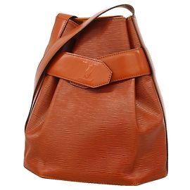 Louis Vuitton Epi Sac Depaule PM Shoulder Bag Marrom