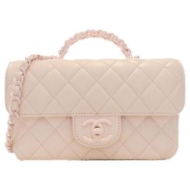 Chanel AS5243 Pink Leather Handbag Pink