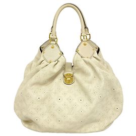 Louis Vuitton Mahina Neo L Handbag White