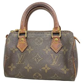 Louis Vuitton Monogram Mini Speedy Handbag M41534 Brown