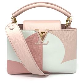 Bolso Louis Vuitton Capucines BB en rosa y blanco Rosa Blanco