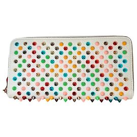 Christian Louboutin Spike Stud Long Wallet White Multiple colors