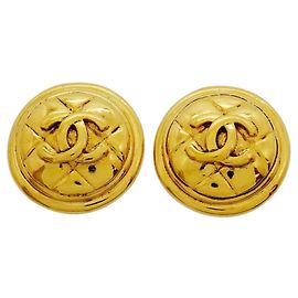Orecchini a clip Chanel placcati oro D'oro