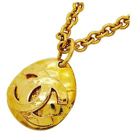 Colar Chanel banhado a ouro Dourado
