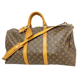 Louis Vuitton Monogram Keepall Bandoulière 50 Marrone