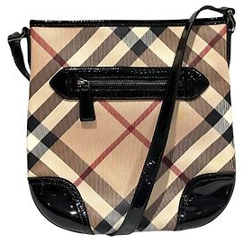 Bolsa de Ombro Burberry Nova Check Bege