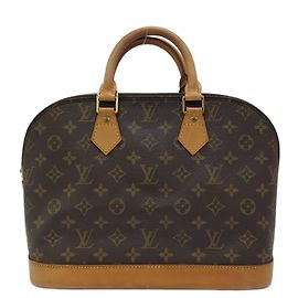 Louis Vuitton Alma Monogram Canvas PM Castaño