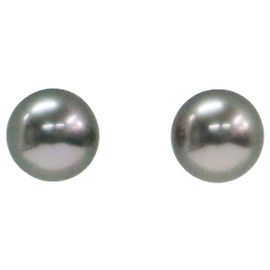 Autre Marque Brincos Tiffany & Co. em ouro branco 18K e pérolas de Tahiti Dourado